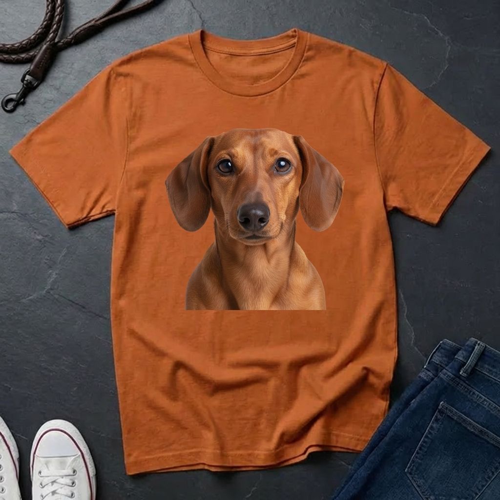 Dachshund "Wiener Dog" Portrait Tee - Comfort Colors 1717