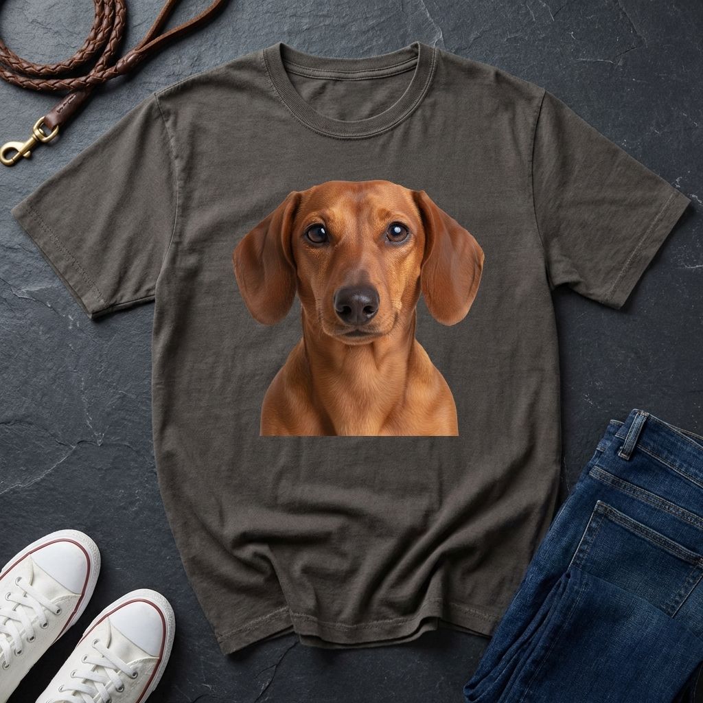 Dachshund "Wiener Dog" Portrait Tee - Comfort Colors 1717