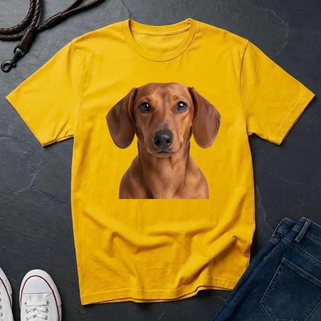 Dachshund "Wiener Dog" Portrait Tee - Comfort Colors 1717