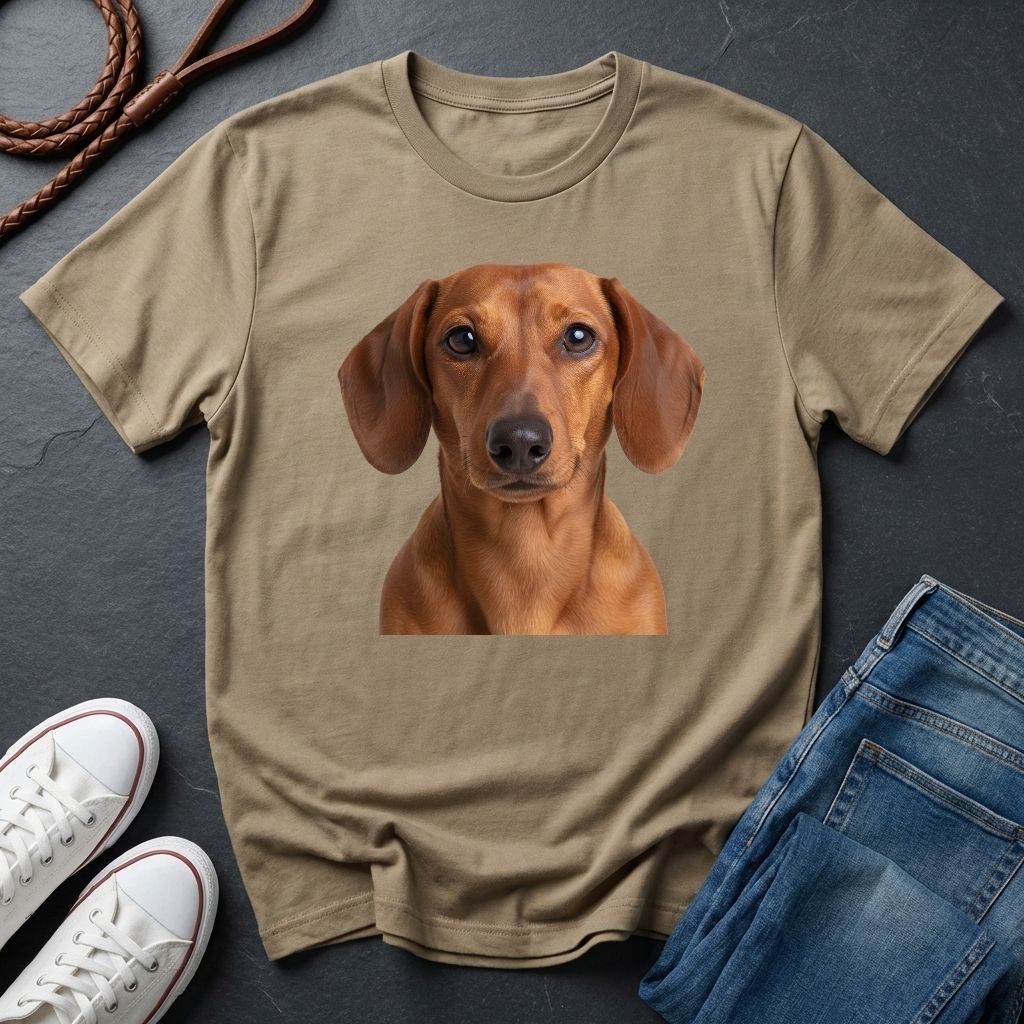 Dachshund "Wiener Dog" Portrait Tee - Comfort Colors 1717