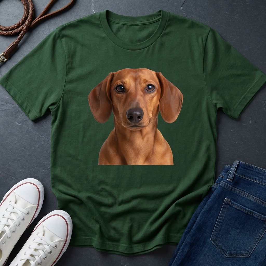 Dachshund "Wiener Dog" Portrait Tee - Comfort Colors 1717