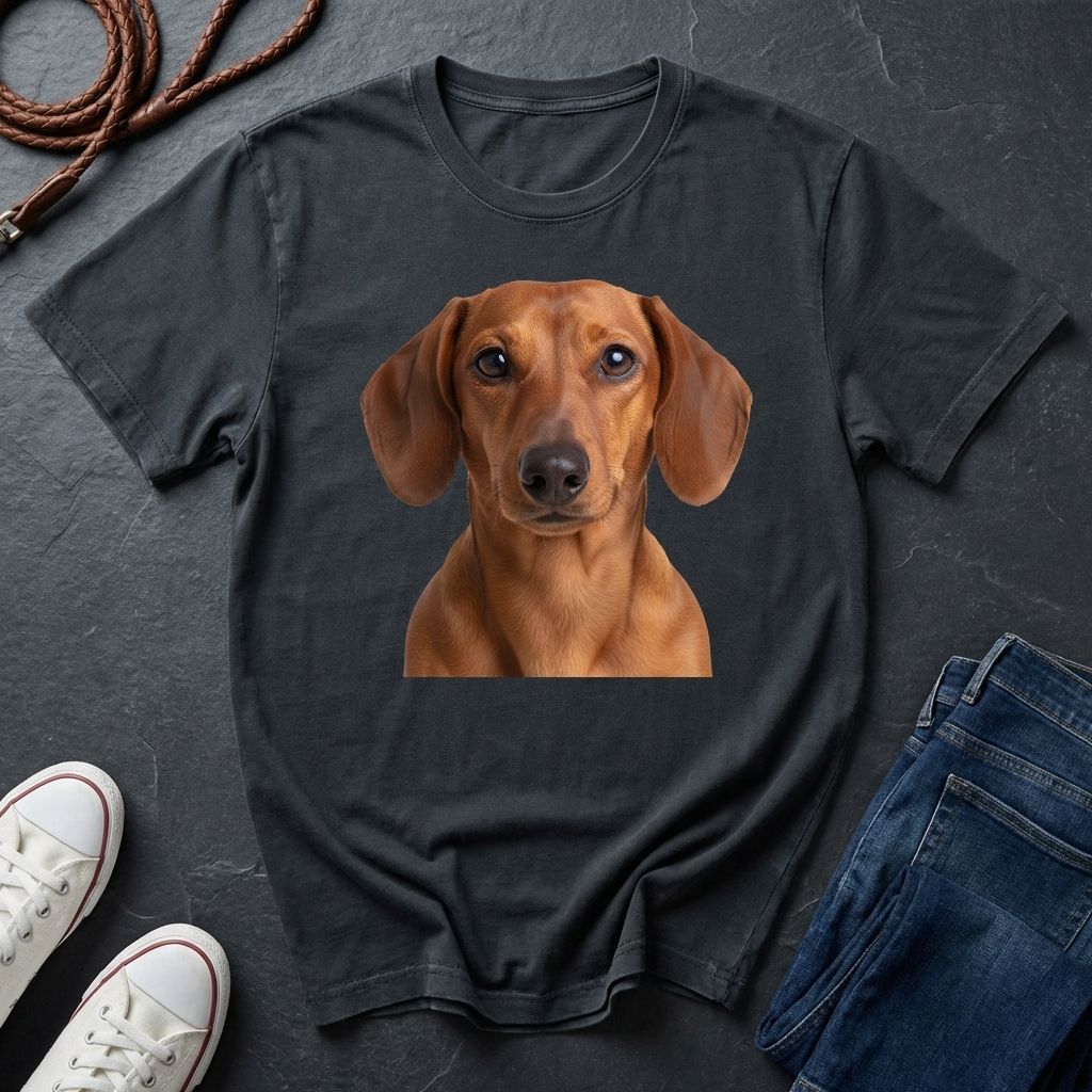 Dachshund "Wiener Dog" Portrait Tee - Comfort Colors 1717