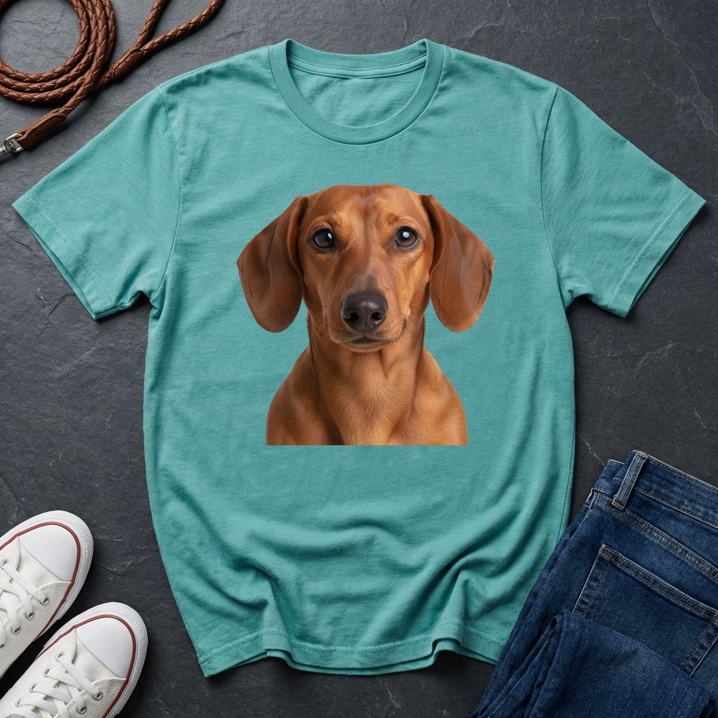Dachshund "Wiener Dog" Portrait Tee - Comfort Colors 1717