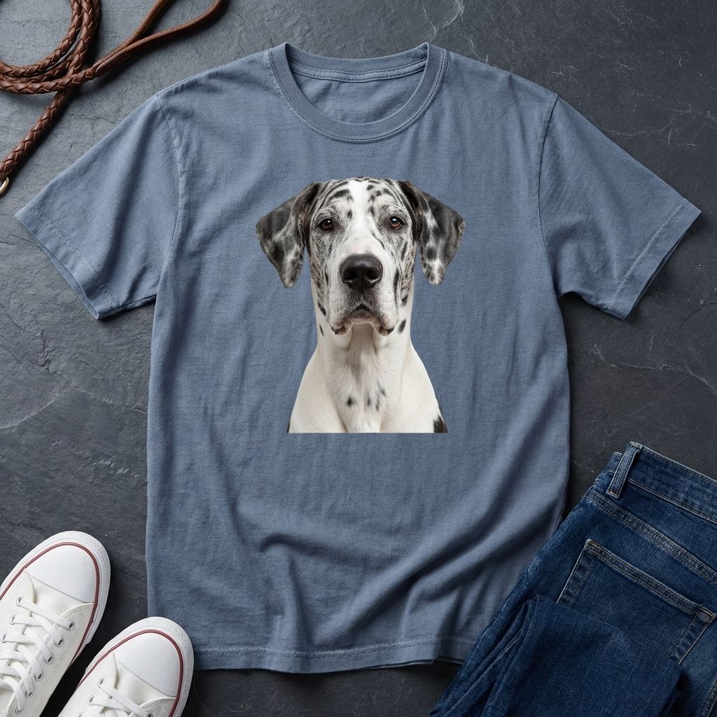 Great Dane "Gentle Giant" Portrait Tee - Comfort Colors 1717