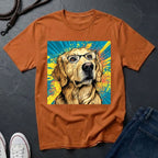 Golden Retriever with Glasses Pop Art Tee - Comfort Colors 1717