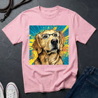 Golden Retriever with Glasses Pop Art Tee - Comfort Colors 1717