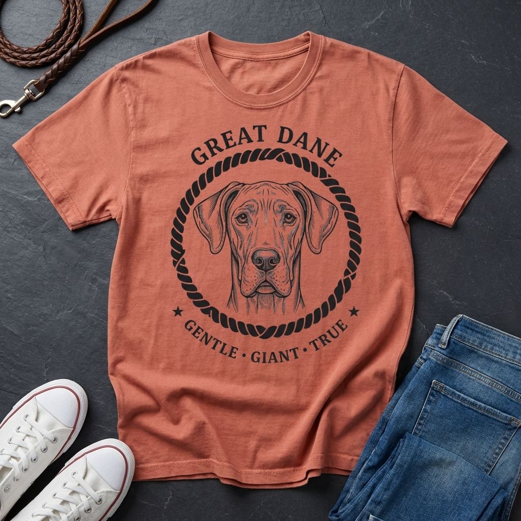 Great Dane "Gentle Giant" Heritage Badge Tee - Comfort Colors 1717