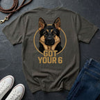 German Shepherd "Got Your 6" Graphic T-Shirt — K9 Tactical Support Tee