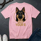 German Shepherd "Got Your 6" Graphic T-Shirt — K9 Tactical Support Tee
