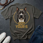 Got Your 6 Pit Bull Graphic Pop Art T-Shirt – Cropped Ears Edition