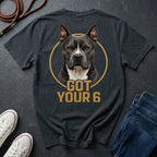 Got Your 6 Pit Bull Graphic Pop Art T-Shirt – Cropped Ears Edition