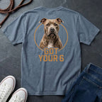Got Your 6 Pit Bull Graphic Pop Art T-Shirt – Natural Ears Edition
