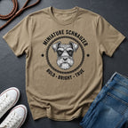 Miniature Schnauzer "Bold • Bright • True" Graphic Pop Art T-Shirt