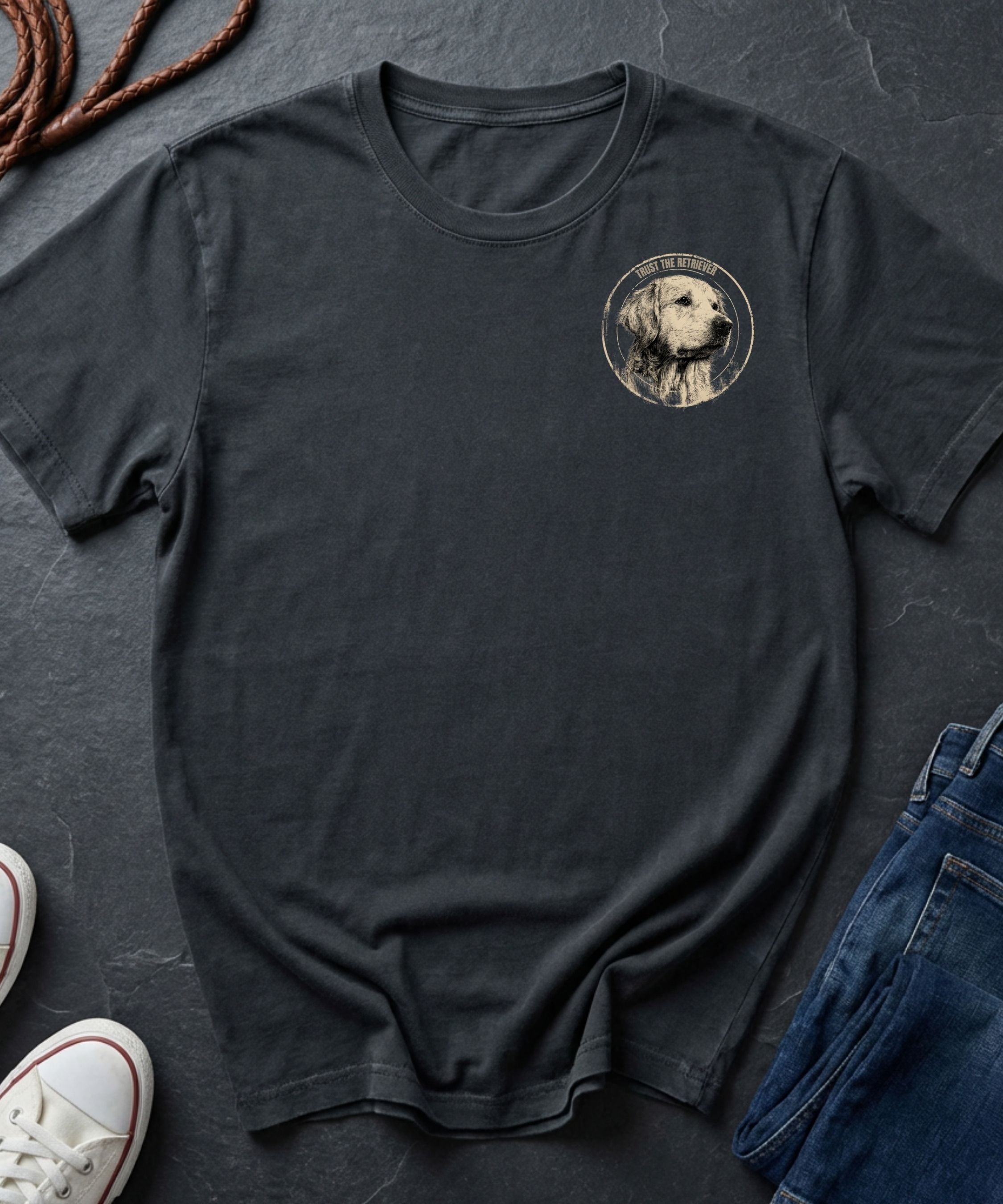 Golden Retriever Shirt – Trust The Retriever – Vintage Dog Lover Tee – Comfort Colors 1717