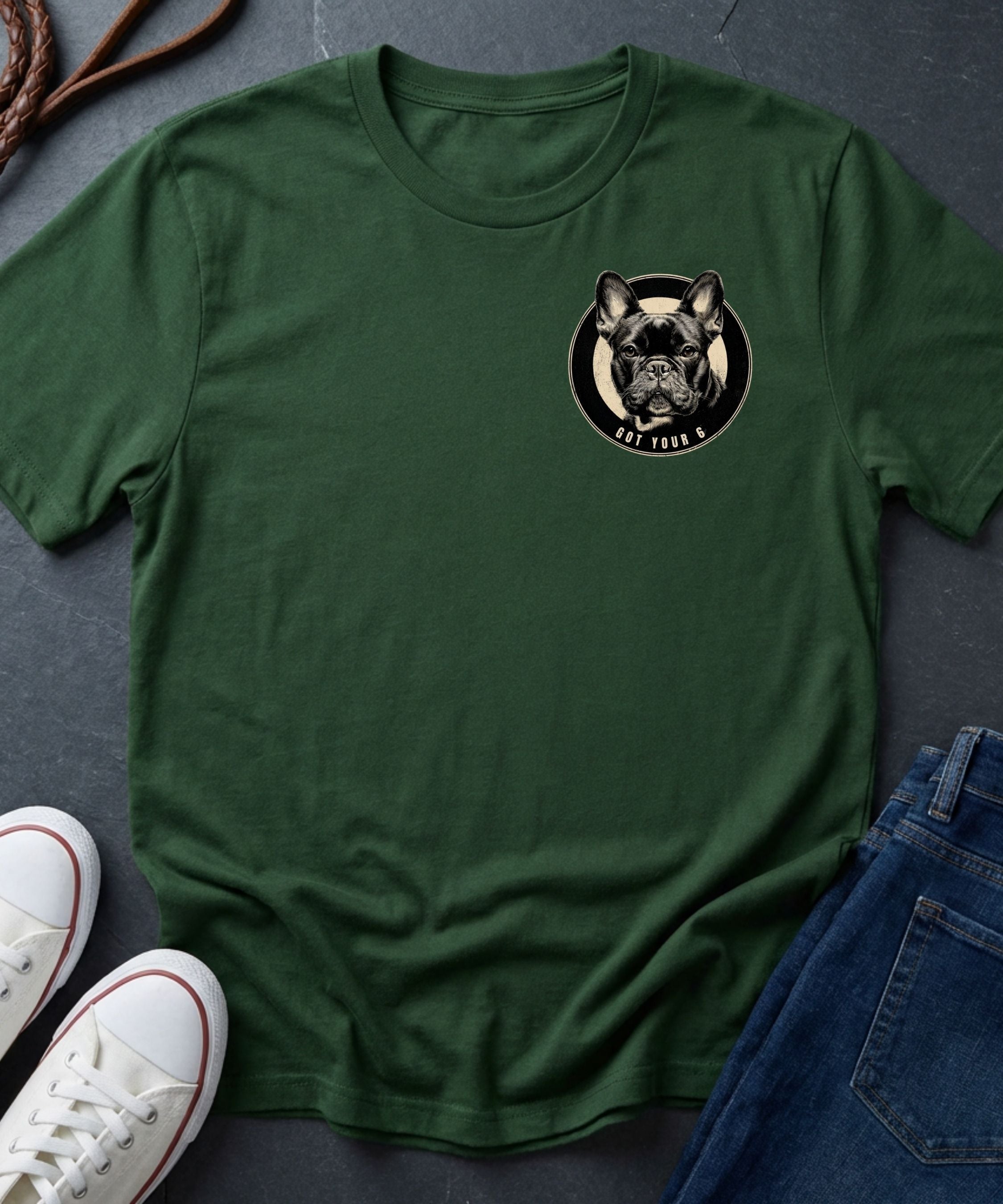 French Bulldog Shirt – Small Dog Big Attitude – Vintage Dog Lover Tee – Comfort Colors 1717