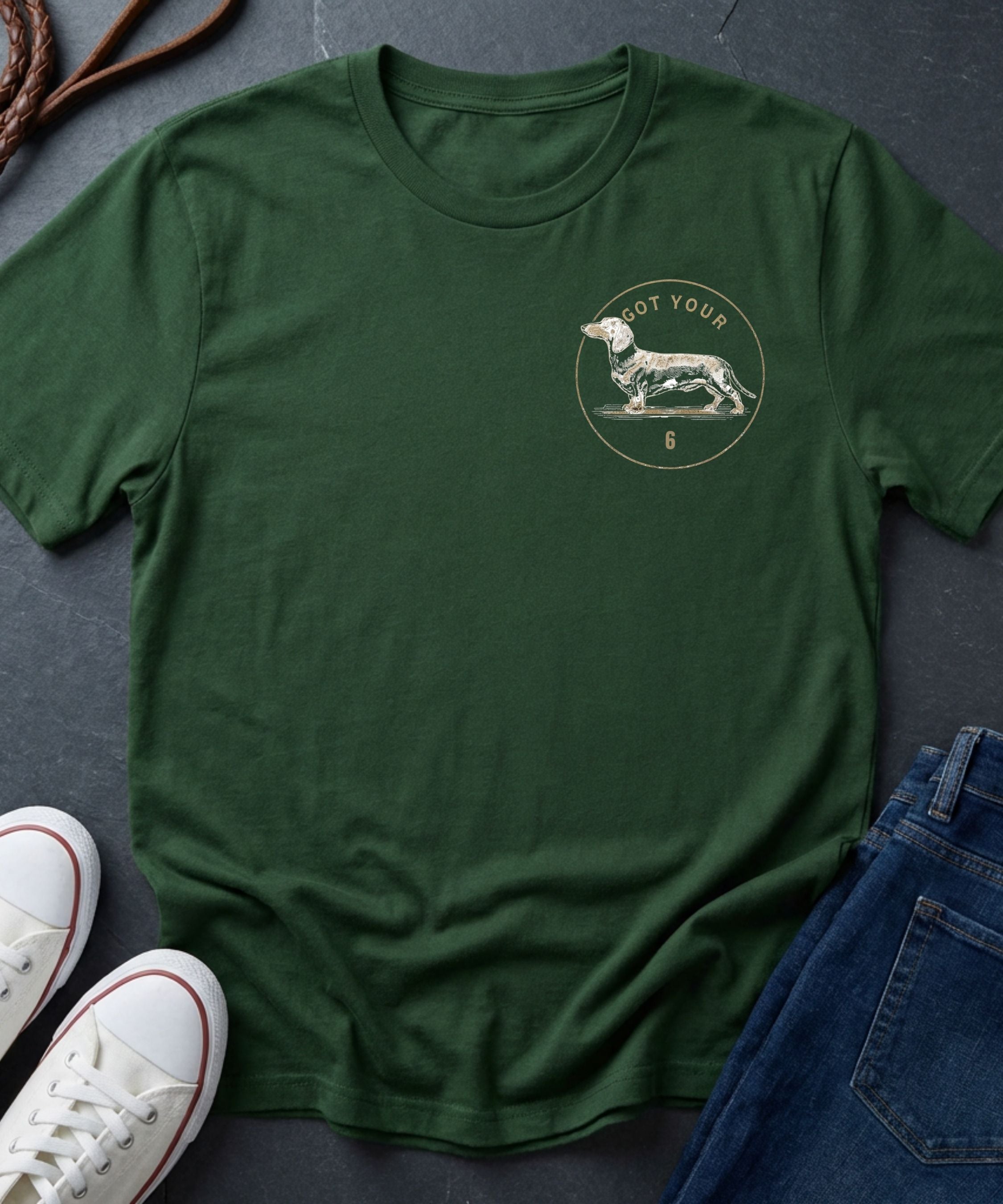 Dachshund Shirt – Low Body No Quit – Vintage Dog Lover Tee – Comfort Colors 1717