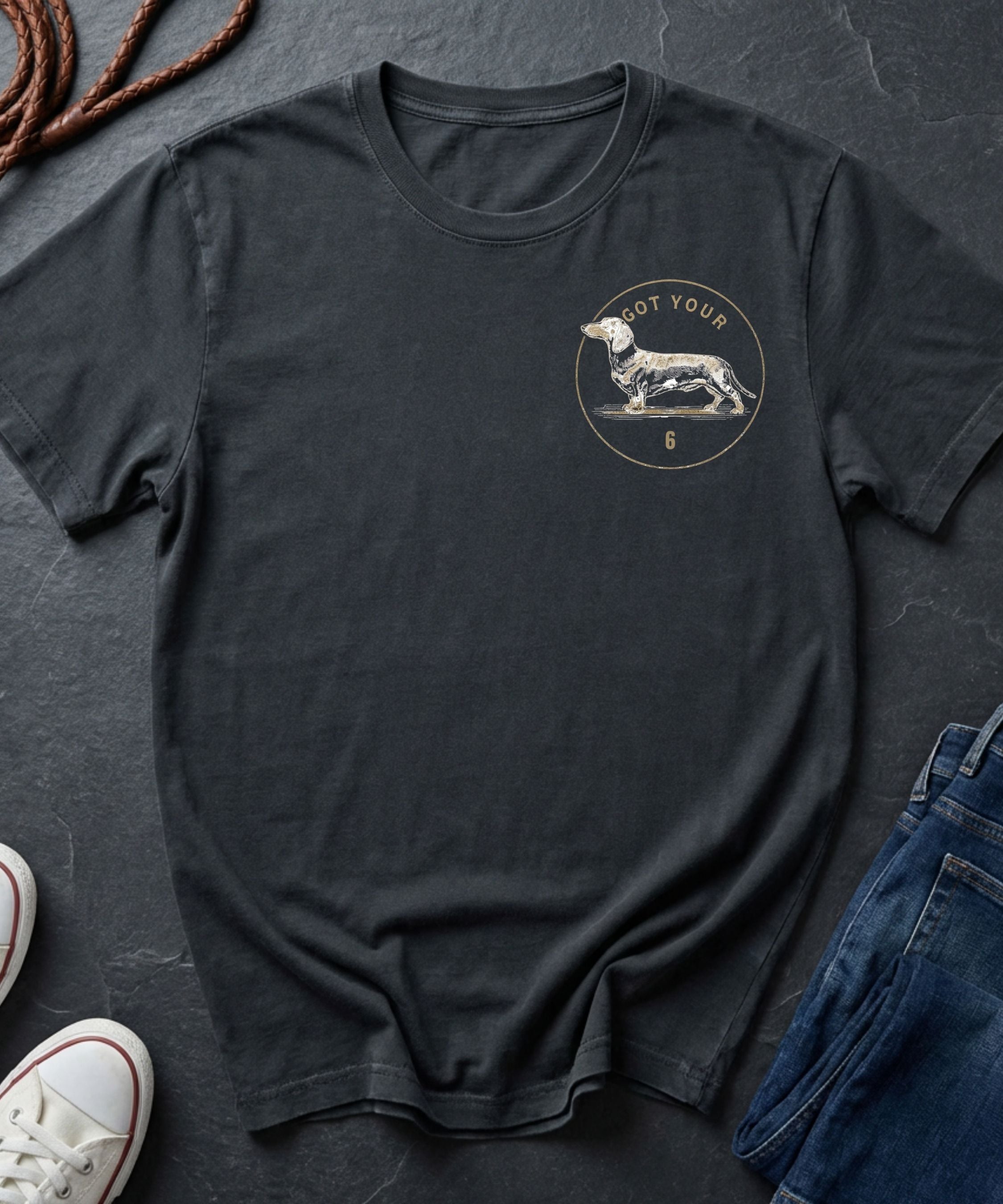 Dachshund Shirt – Low Body No Quit – Vintage Dog Lover Tee – Comfort Colors 1717