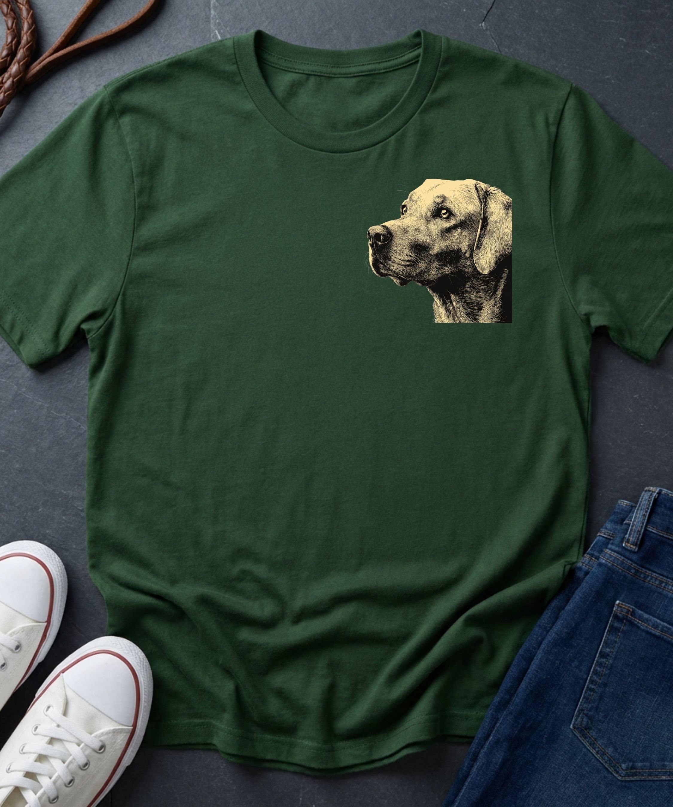 Labrador Retriever Shirt – Vintage Lab Dog Portrait Tee – Minimal Dog Lover Shirt – Comfort Colors 1717
