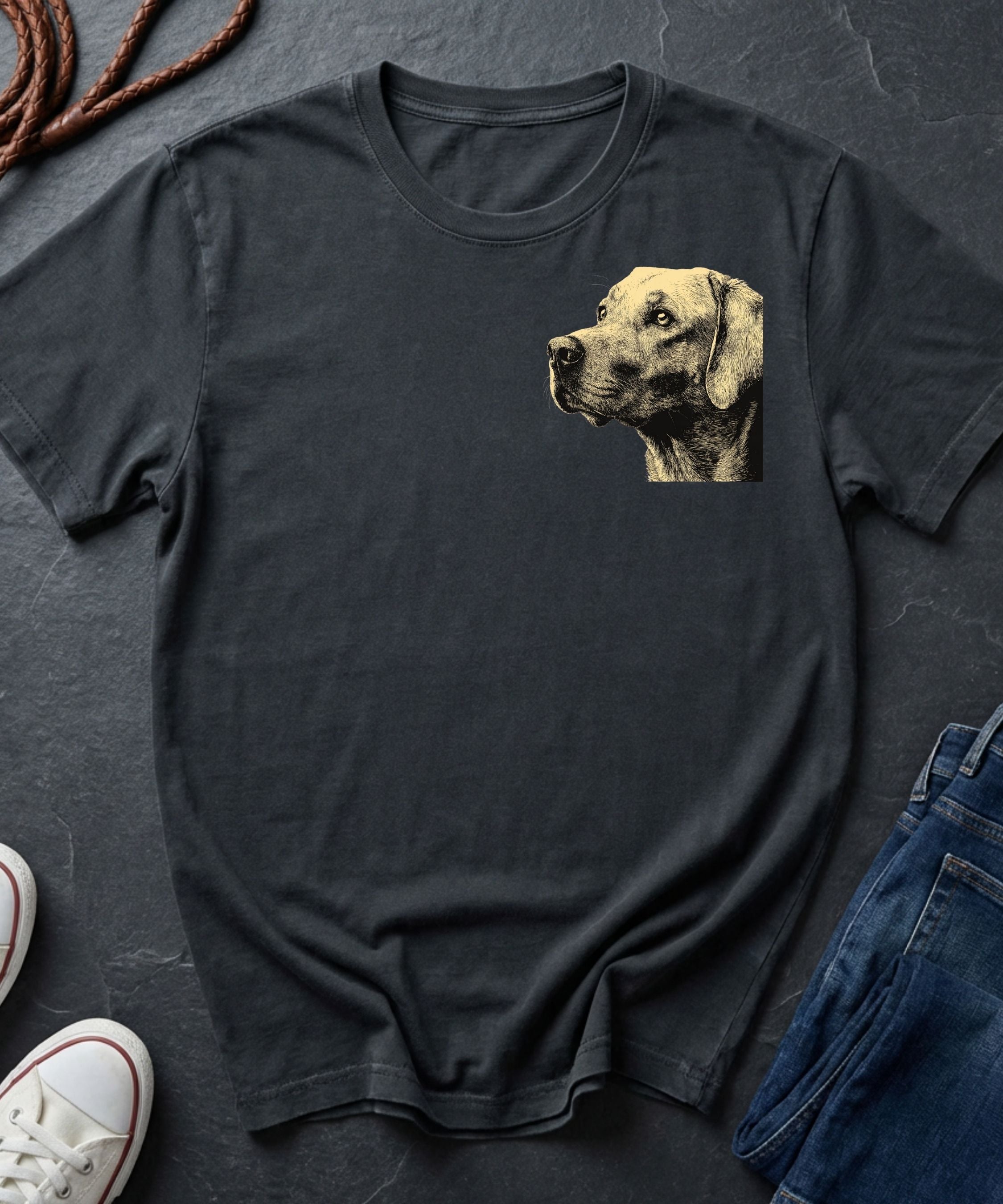 Labrador Retriever Shirt – Vintage Lab Dog Portrait Tee – Minimal Dog Lover Shirt – Comfort Colors 1717