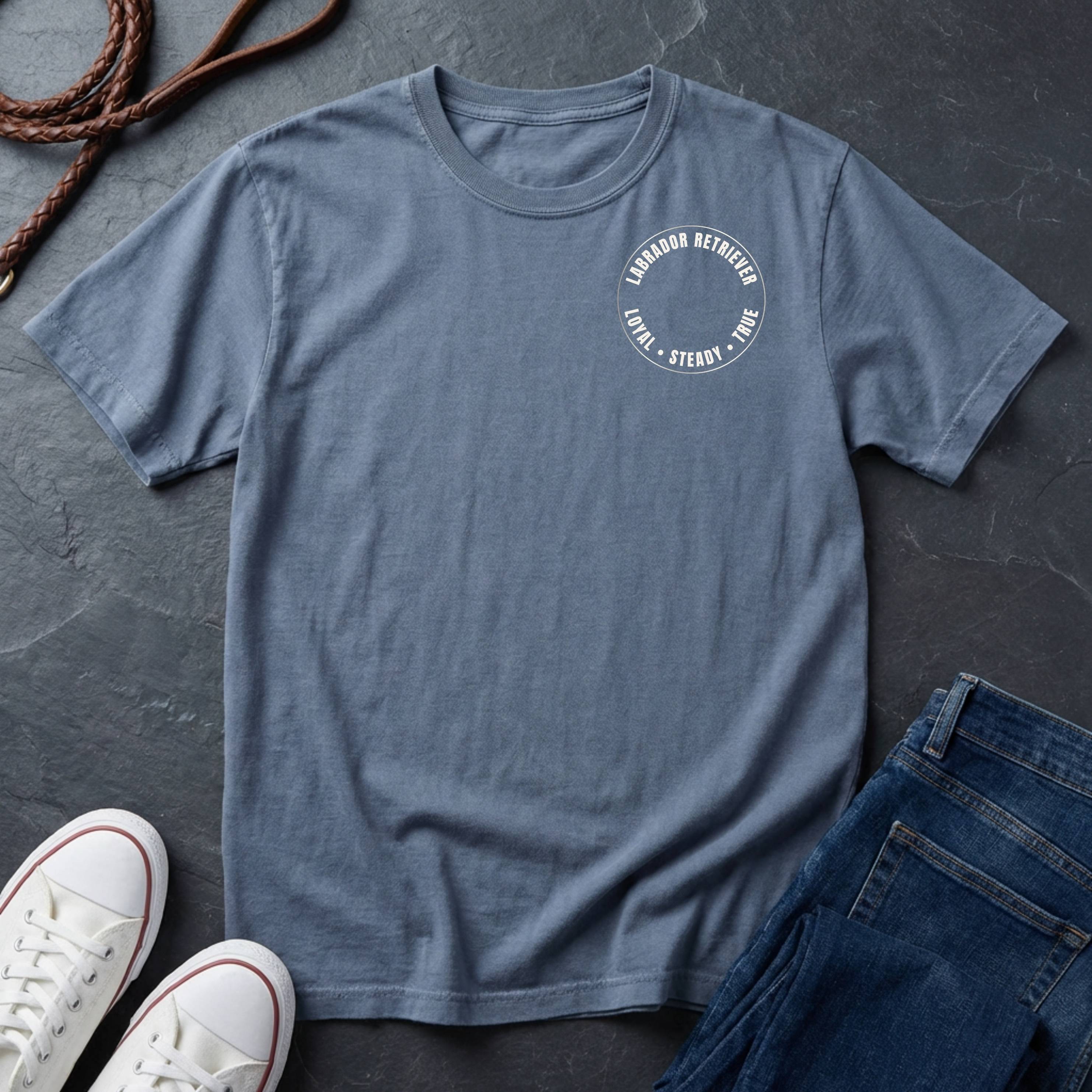 Labrador Retriever Shirt – Loyal Steady True – Minimal Dog Lover Tee – Comfort Colors 1717