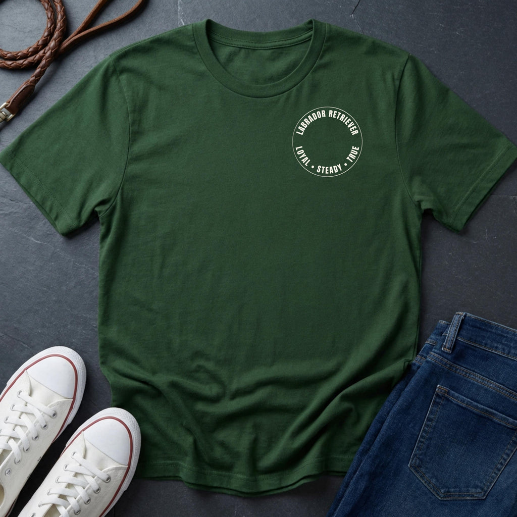 Labrador Retriever Shirt – Loyal Steady True – Minimal Dog Lover Tee – Comfort Colors 1717