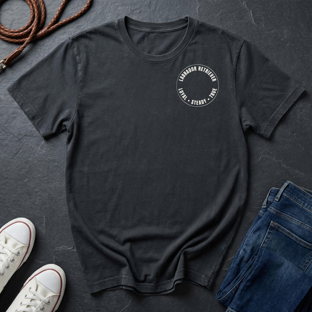 Labrador Retriever Shirt – Loyal Steady True – Minimal Dog Lover Tee – Comfort Colors 1717