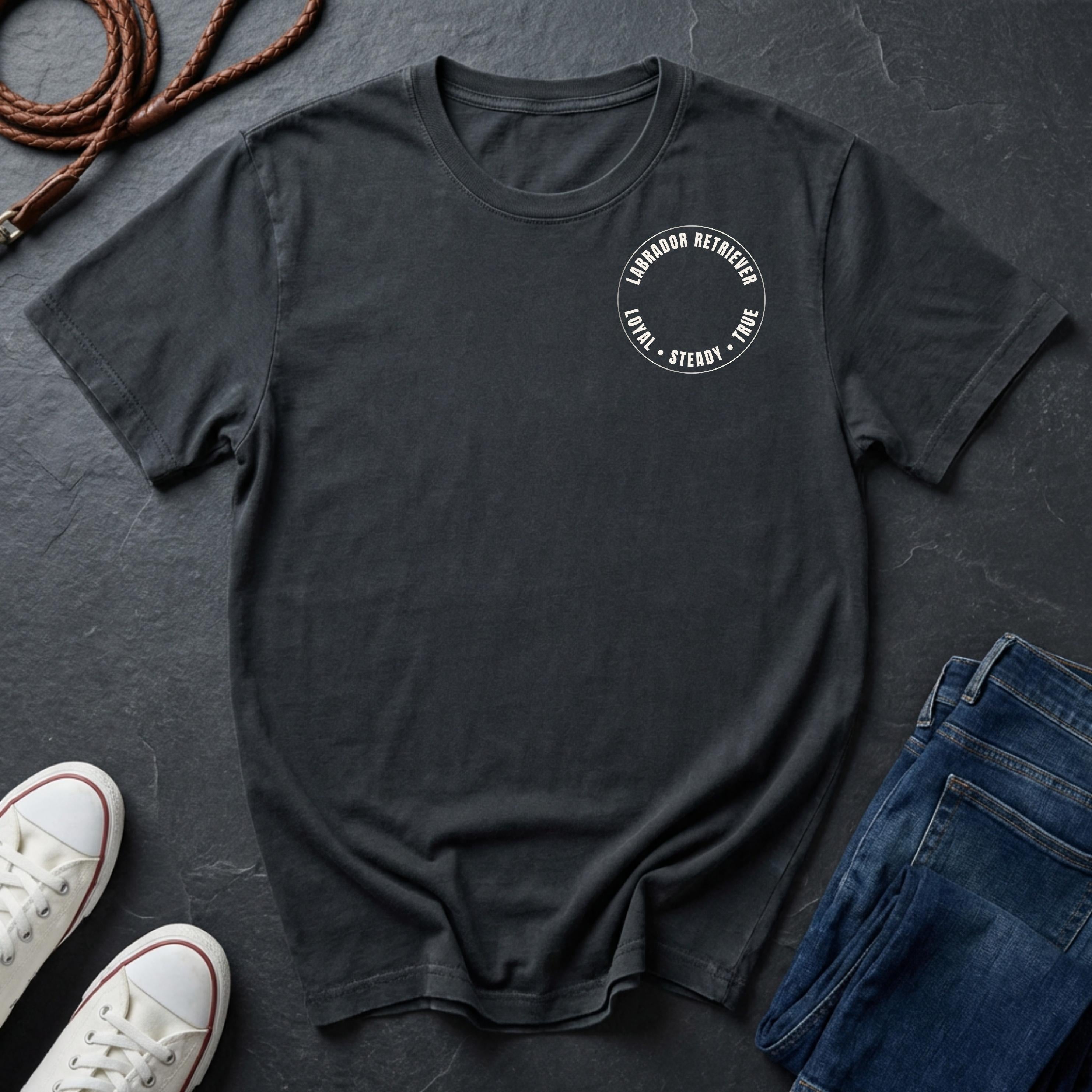 Labrador Retriever Shirt – Loyal Steady True – Minimal Dog Lover Tee – Comfort Colors 1717
