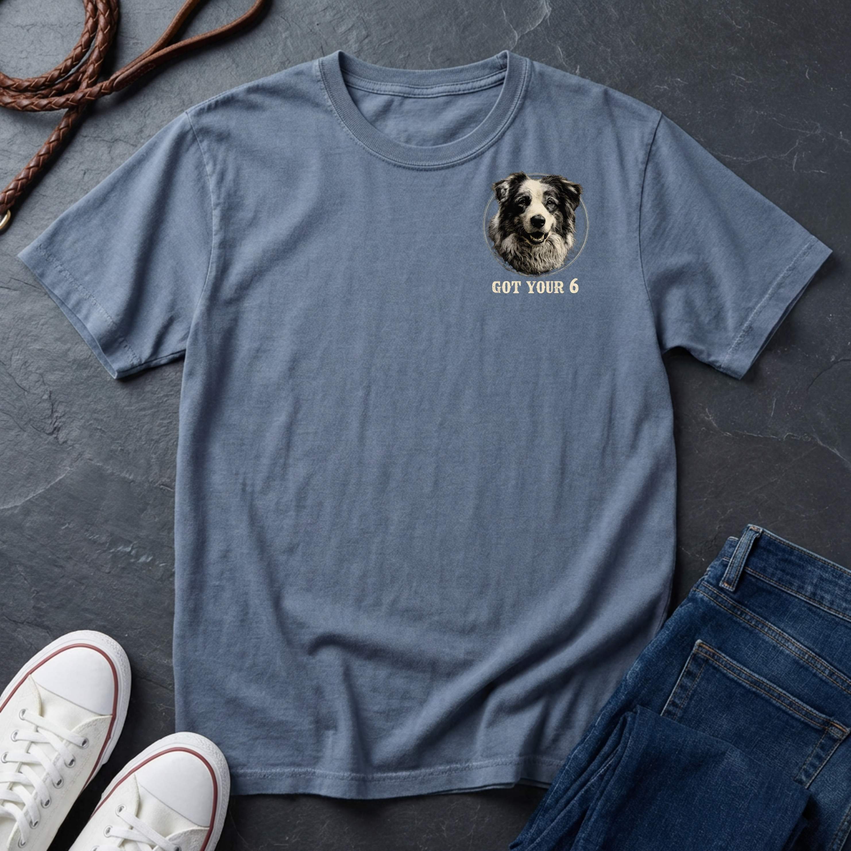 Australian Shepherd Shirt – Smart Loyal Always Watching – Vintage Dog Lover Tee – Comfort Colors 1717