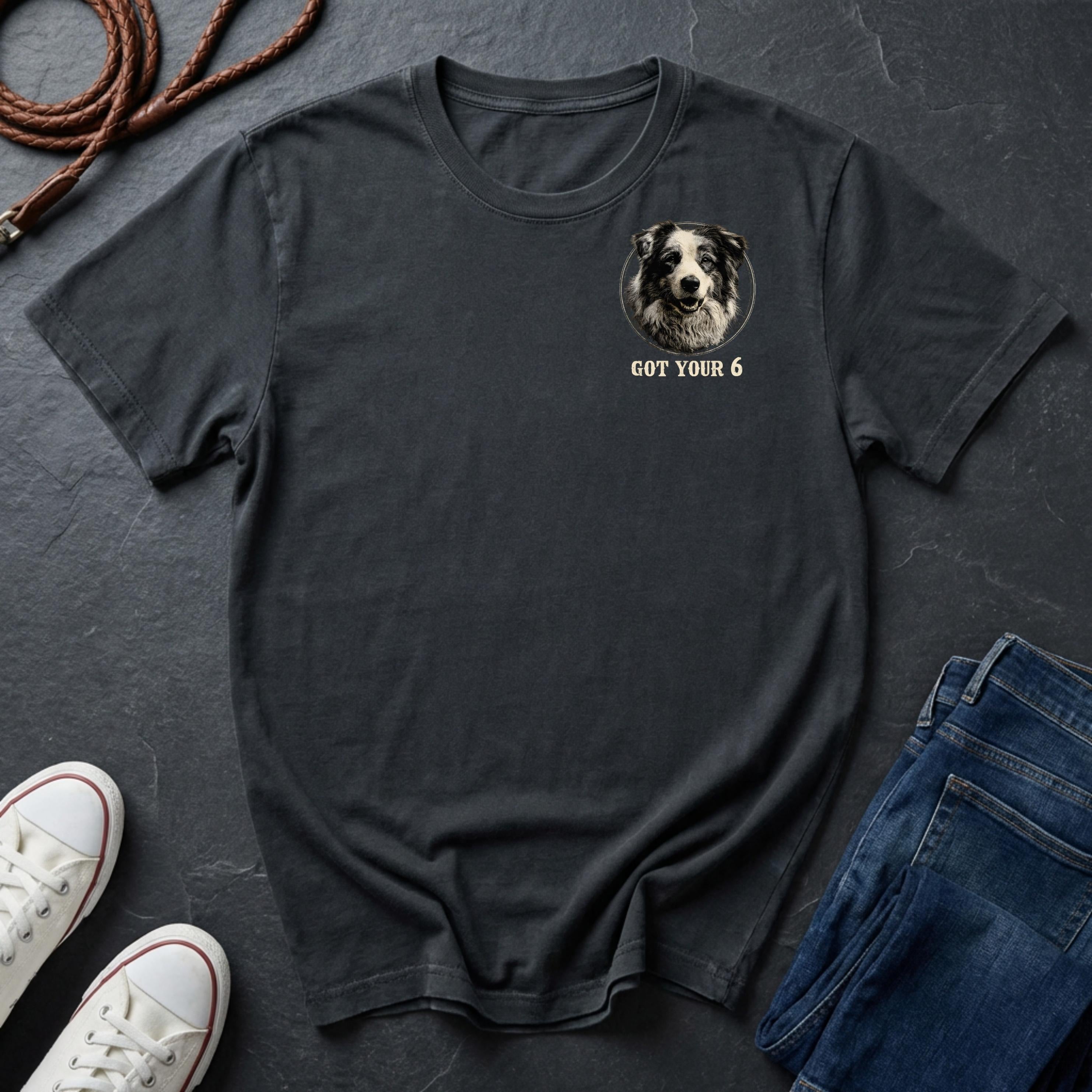 Australian Shepherd Shirt – Smart Loyal Always Watching – Vintage Dog Lover Tee – Comfort Colors 1717