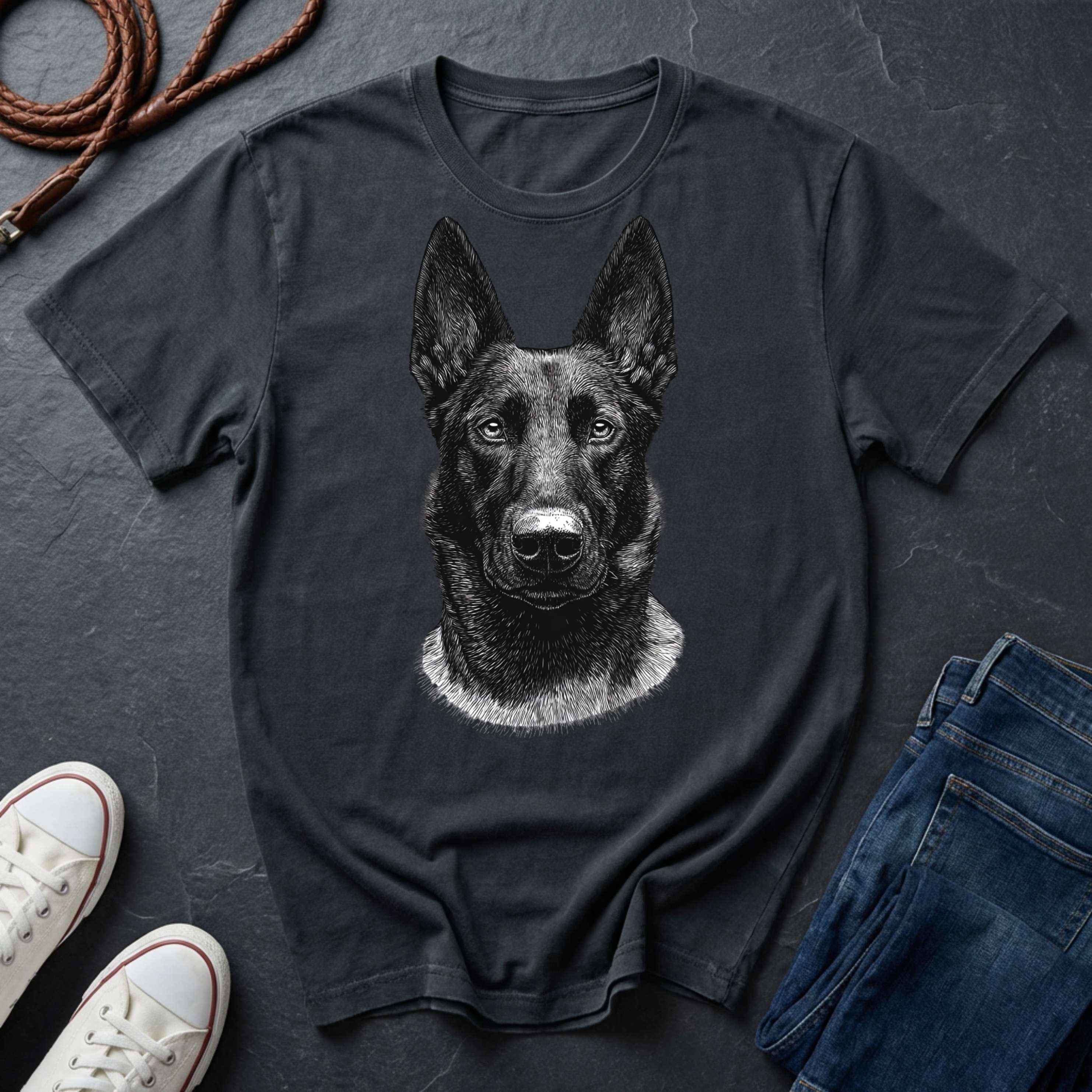Belgian Malinois Shirt – Focused, Driven, Loyal – Comfort Colors Tee