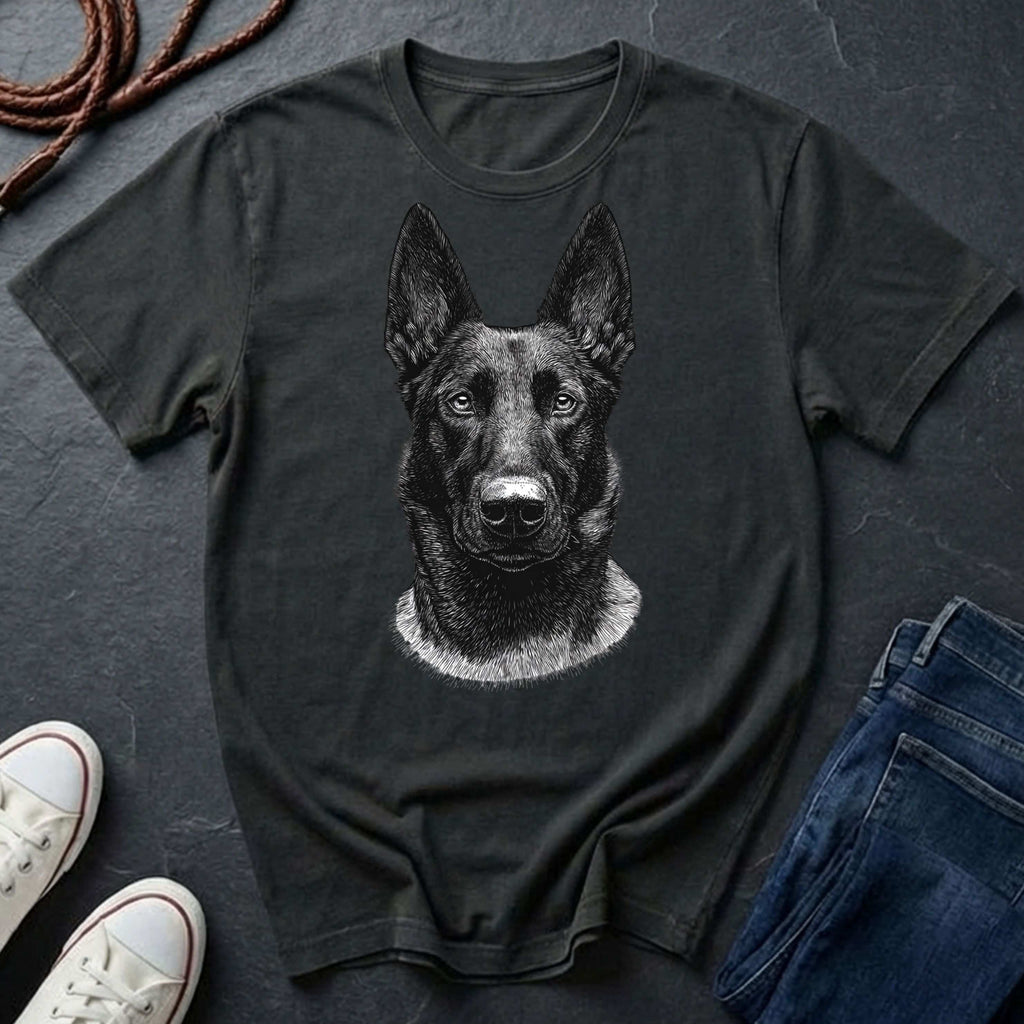 Belgian Malinois Shirt – Focused, Driven, Loyal – Comfort Colors Tee