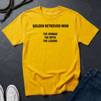 Golden Retriever Mom Shirt - The Woman The Myth The Legend - Comfort Colors Unisex Tee