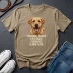 Labrador T-Shirt | Personal Trainer Life Coach Therapist Alarm Clock | Dog Lover Gift