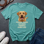 Labrador T-Shirt | Personal Trainer Life Coach Therapist Alarm Clock | Dog Lover Gift