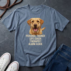Labrador T-Shirt | Personal Trainer Life Coach Therapist Alarm Clock | Dog Lover Gift