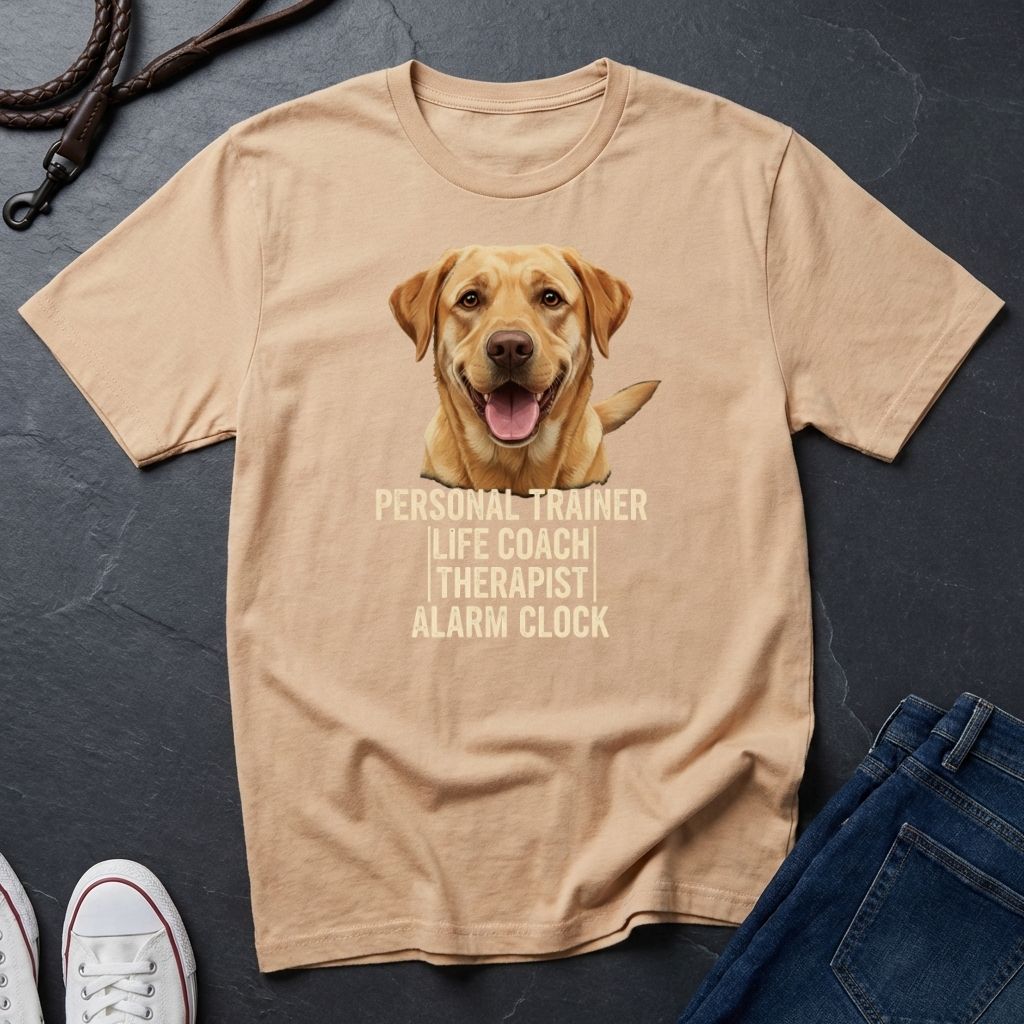 Labrador T-Shirt | Personal Trainer Life Coach Therapist Alarm Clock | Dog Lover Gift
