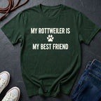 Rottweiler T-Shirt | My Rottweiler Is My Best Friend | Dog Lover Gift
