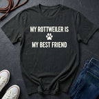 Rottweiler T-Shirt | My Rottweiler Is My Best Friend | Dog Lover Gift