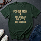 Poodle Mom T-Shirt | The Woman The Myth The Legend | Dog Lover Gift