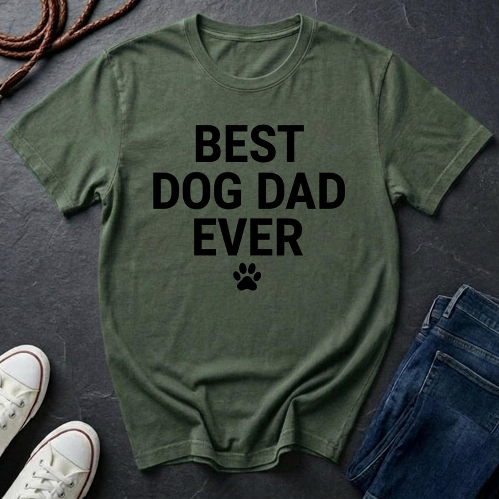 Best Dog Dad Ever T-Shirt — Funny Father’s Day Pet Dad Tee