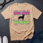 Dog Mom EST. 2020 Shirt - Retro Groovy Design - Premium Comfort Colors - Free Worldwide Shipping