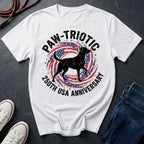 Paw-triotic 250th USA Anniversary Dog Shirt - Premium Patriotic Tee for Dog Lovers
