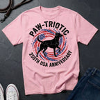 Paw-triotic 250th USA Anniversary Dog Shirt - Premium Patriotic Tee for Dog Lovers