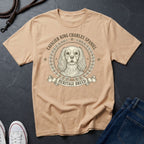 Cavalier King Charles Spaniel Heritage Breed T-Shirt | Vintage Badge Dog Lover Gift Shirt