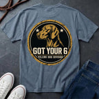 Vizsla "Got Your 6" T-Shirt | Velcro Dog Division | Funny Dog Breed Tee | Comfort Colors 1717