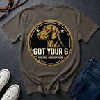 Vizsla "Got Your 6" T-Shirt | Velcro Dog Division | Funny Dog Breed Tee | Comfort Colors 1717