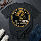 Vizsla "Got Your 6" T-Shirt | Velcro Dog Division | Funny Dog Breed Tee | Comfort Colors 1717