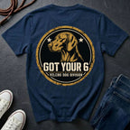 Vizsla "Got Your 6" T-Shirt | Velcro Dog Division | Funny Dog Breed Tee | Comfort Colors 1717