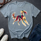 Saluki Graphic Pop Art Shirt — Bold Colorful Sighthound Tee — Comfort Colors 1717
