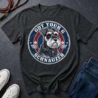Miniature Schnauzer "Got Your 6" Shirt — Loyal Guardian Tee — Comfort Colors 1717
